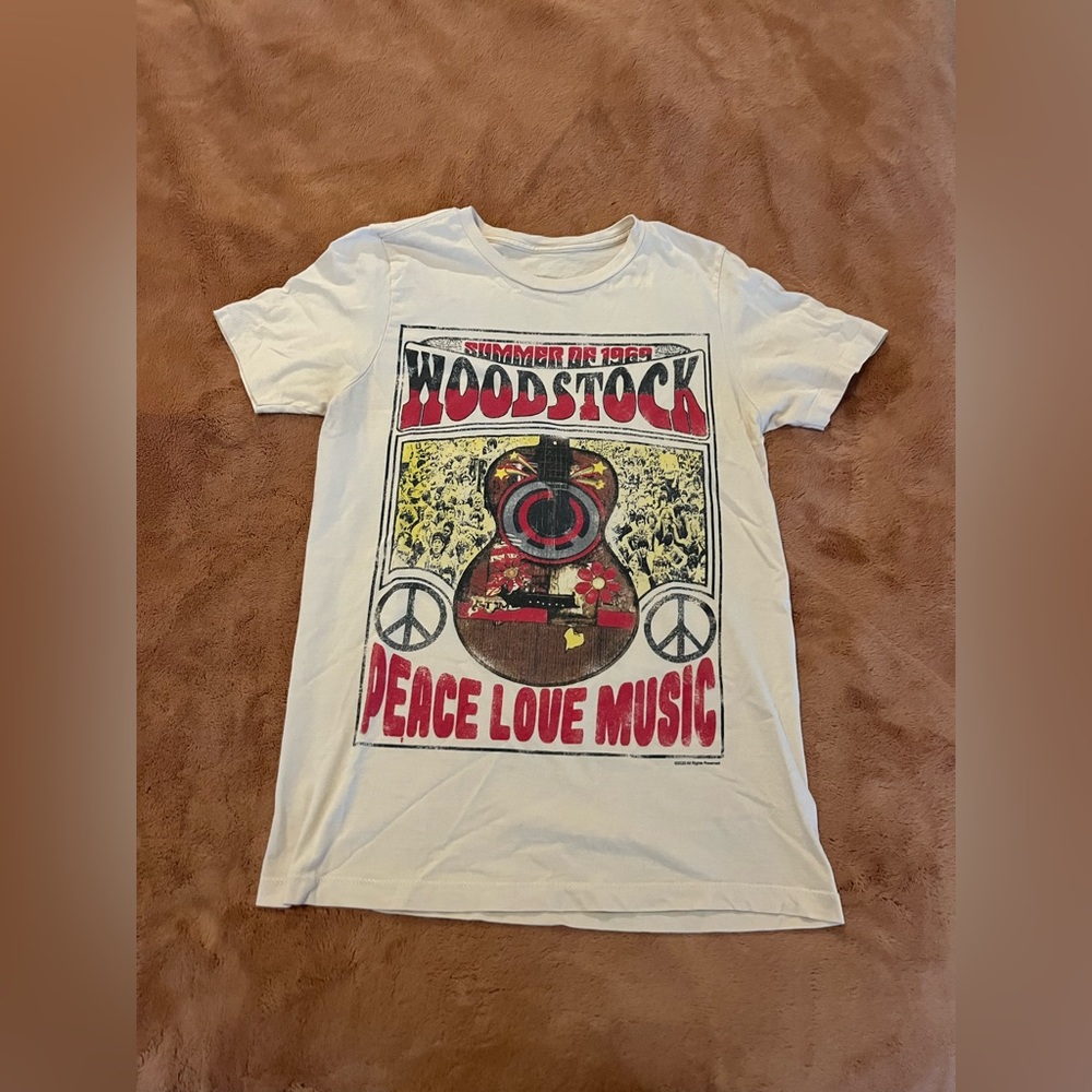 Woodstock band tee- worn once